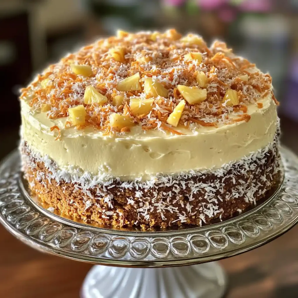 Hawaiian Carrot Pineapple Cake