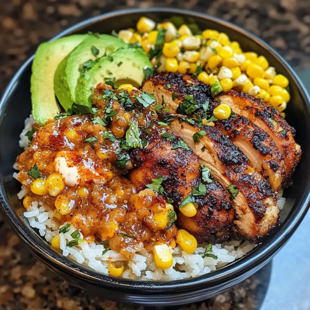 Mexican Street Corn Chicken Rice Bowl Recipe - Irresistible! 7 Mexican Street Corn Chicken Rice Bowl