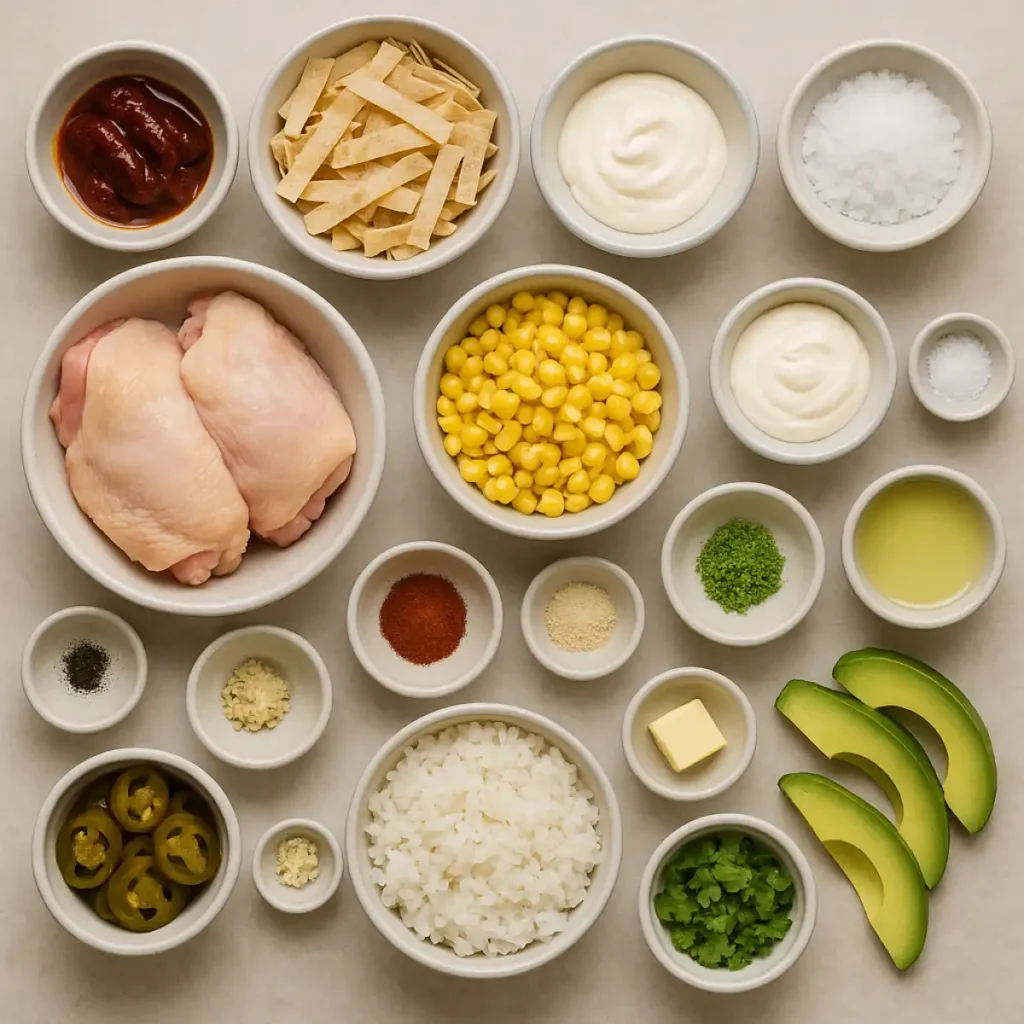Mexican Street Corn Chicken Rice Bowl Recipe - Irresistible! 6 Mexican Street Corn Chicken Rice Bowl Ingredients