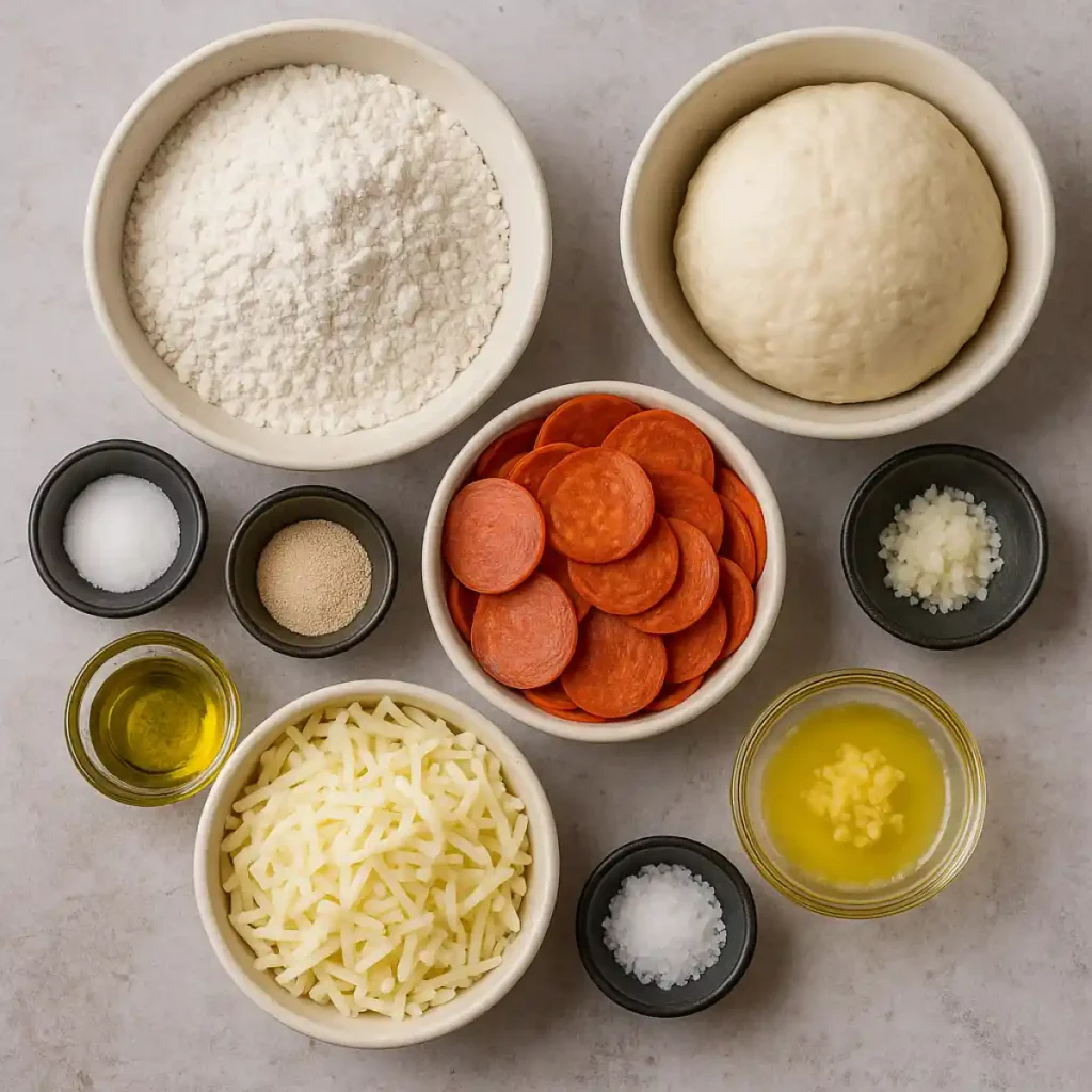 Pepperoni Bread Roll Recipe: Irresistibly Cheesy Delight! 2 Pepperoni Bread Roll Ingredients