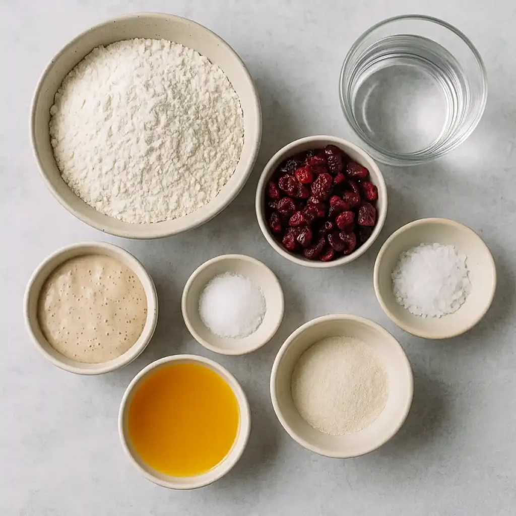 Sourdough Cranberry Bread Recipe: Perfectly Tangy & Moist 12 Sourdough Cranberry Bread Ingredients