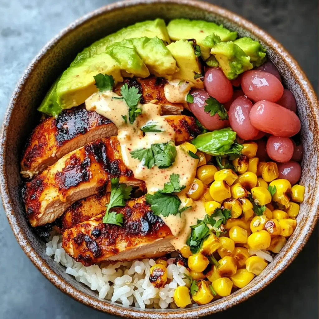 Zesty Street Corn Chicken Rice Bowl