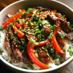 Beef and Pepper Rice Bowl Recipe - Irresistible & Easy! 2 Beef And Pepper Rice Bowl