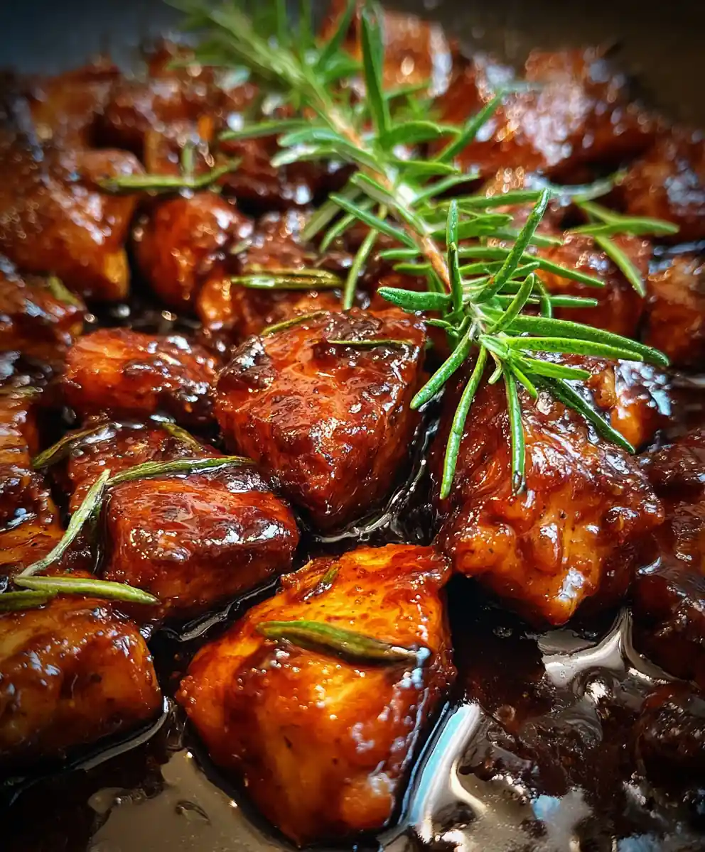 Balsamic Chicken Recipe Skillet-Seared with Garlic Herb Glaze