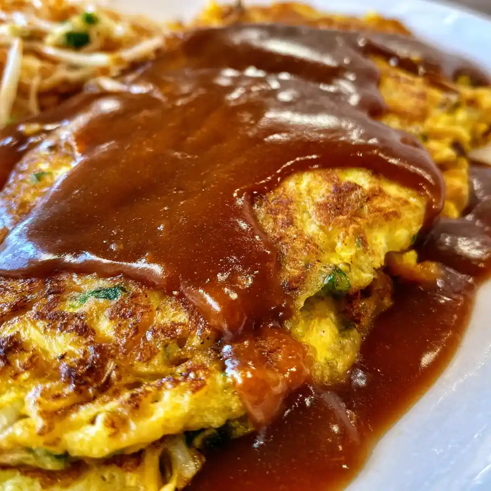 Egg Foo Young Recipe Pan-Fried With Savory Gravy 6 Egg Foo Young Recipe Pan-Fried with Savory Gravy