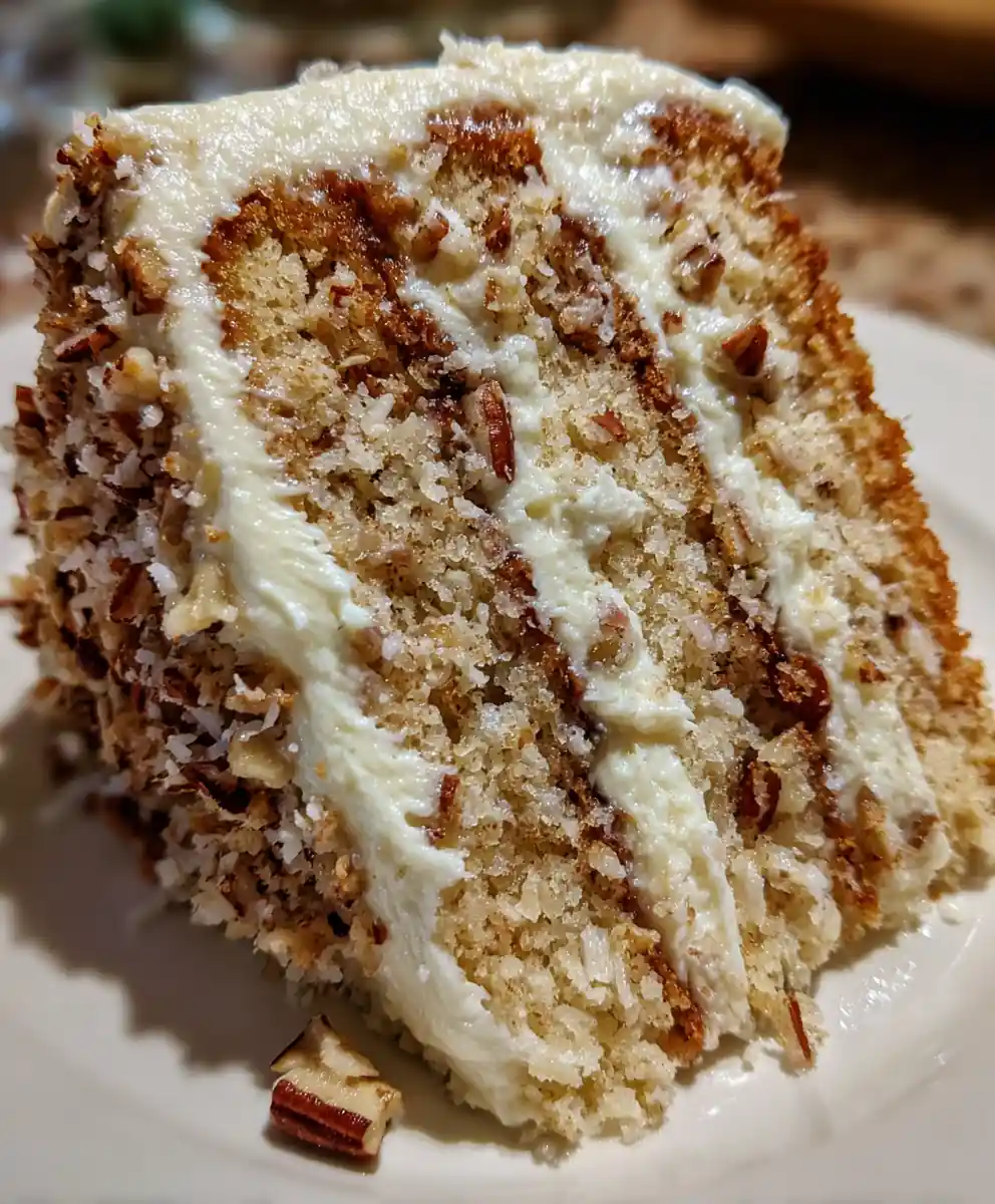 Italian Cream Cake Recipe Moist Coconut-Pecan Layers