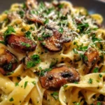 Mushroom Pasta Recipe Creamy Garlic Pan Sauce 1759818226.542632