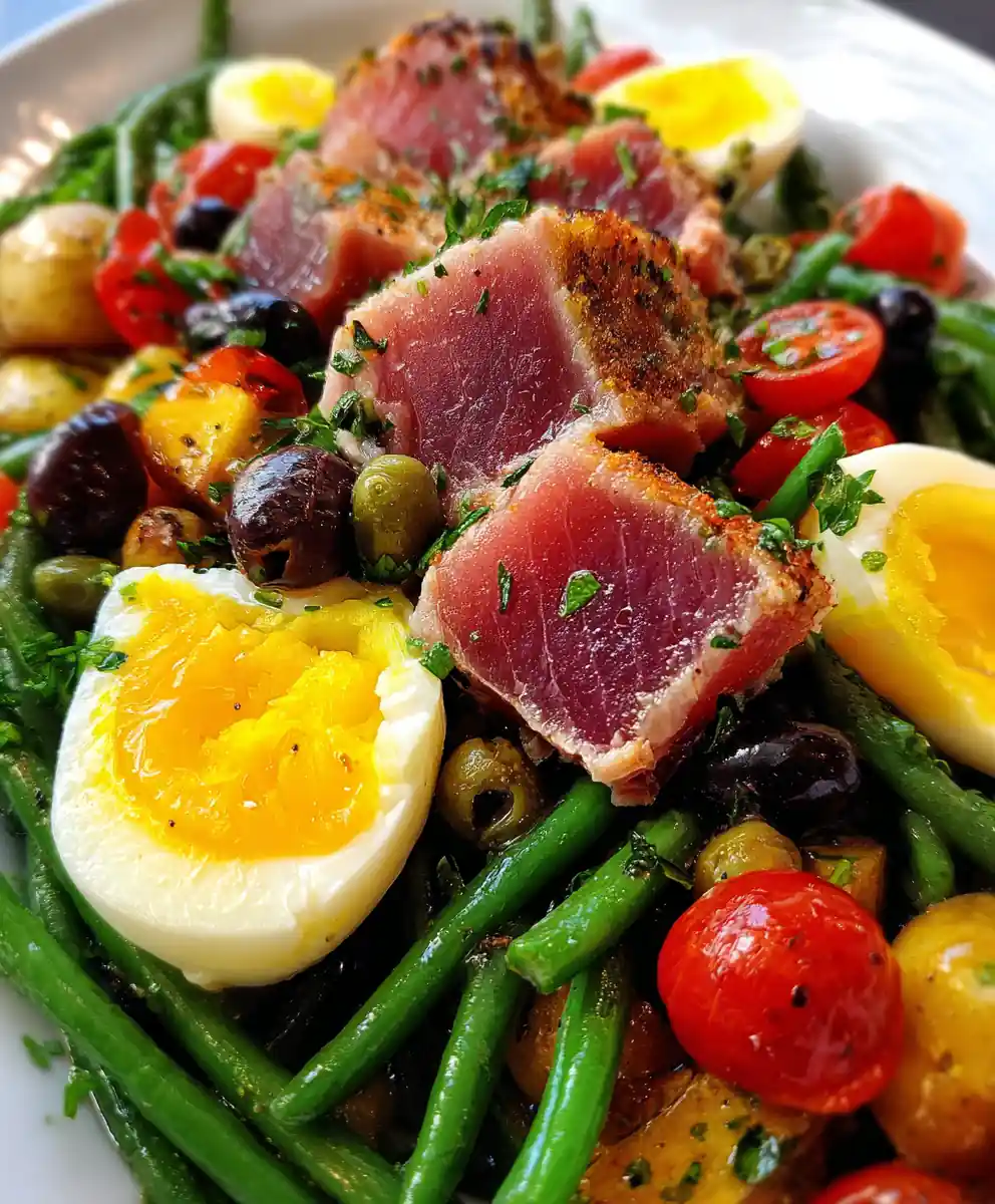 Nicoise Salad Recipe Classic Tuna, Olive, and Egg Platter
