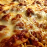 Spaghetti Bake Recipe Cheesy Oven Baked Skillet 1759819435.5293195