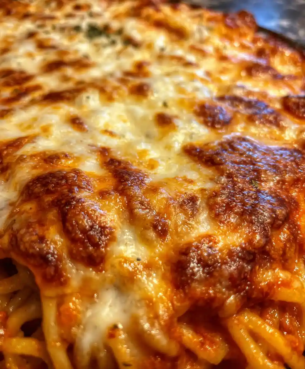 Spaghetti Bake Recipe Cheesy Oven-Baked Skillet