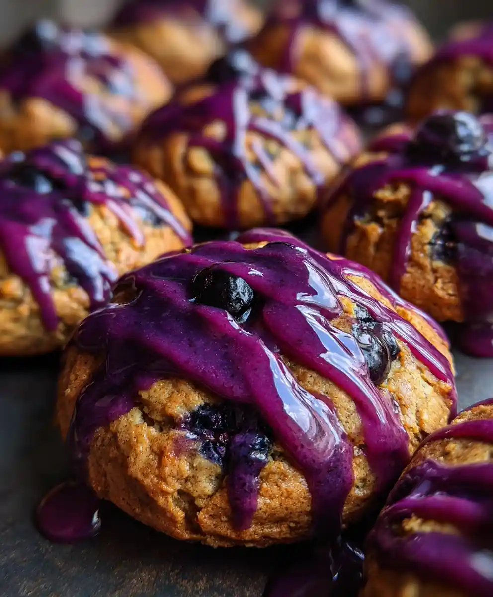 banana bread cookies recipe With Blueberry Burst Icing