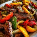 Beef Fajitas Recipe With Charred Pepper Rainbow 1760777342.875319