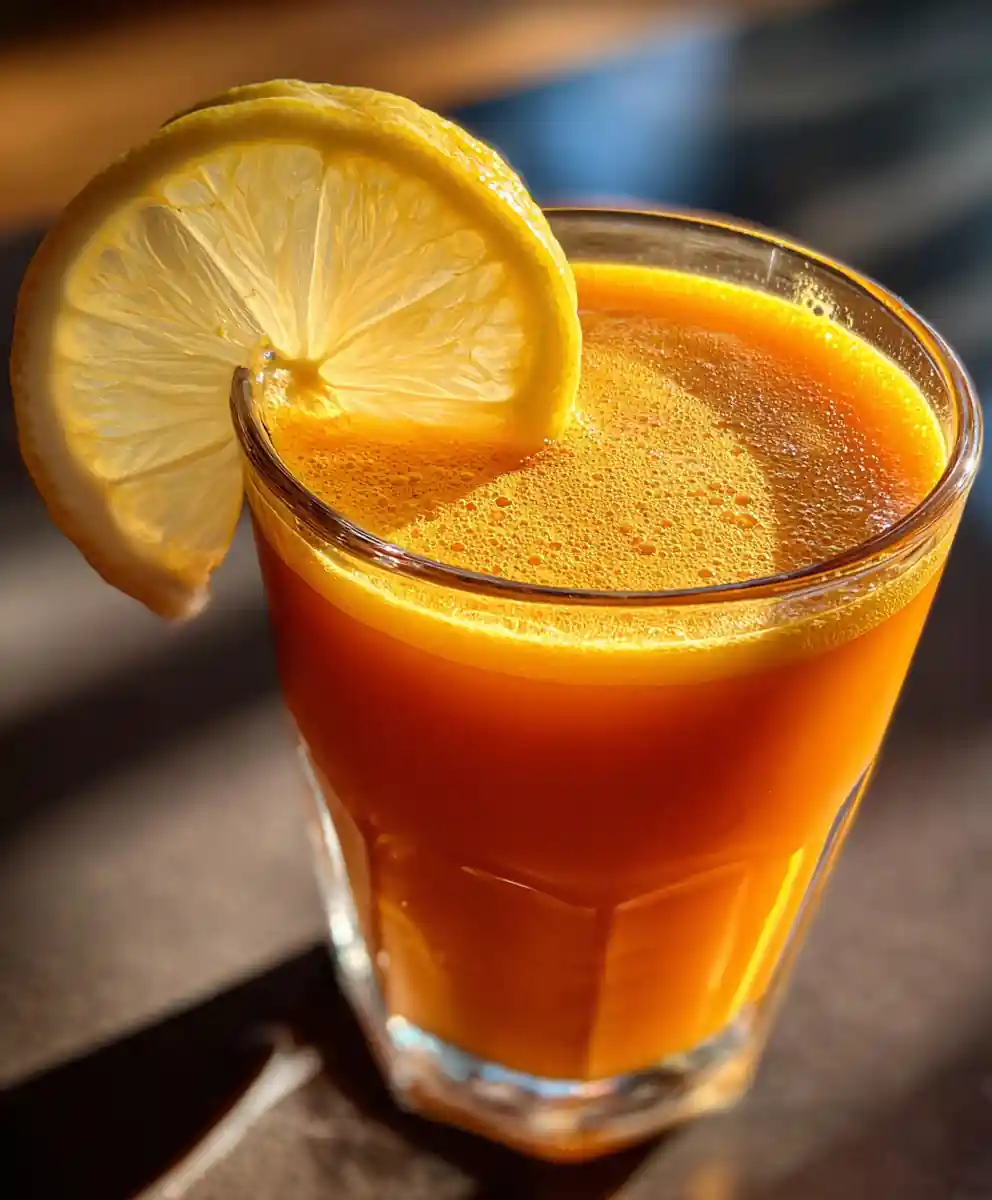 carrot juice recipe With Ginger-Turmeric Glow