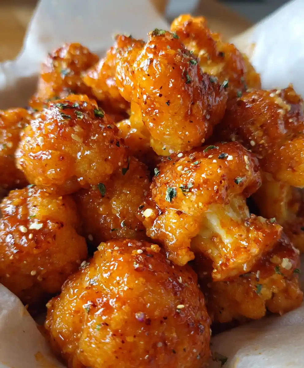 cauliflower wings recipe With Buffalo Orange Lacquer