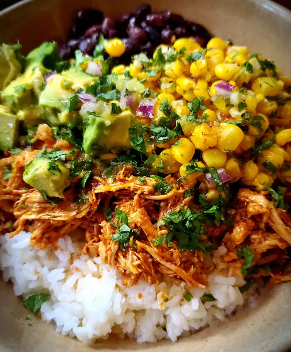 chicken burrito bowl recipe With Corn Salsa Brights
