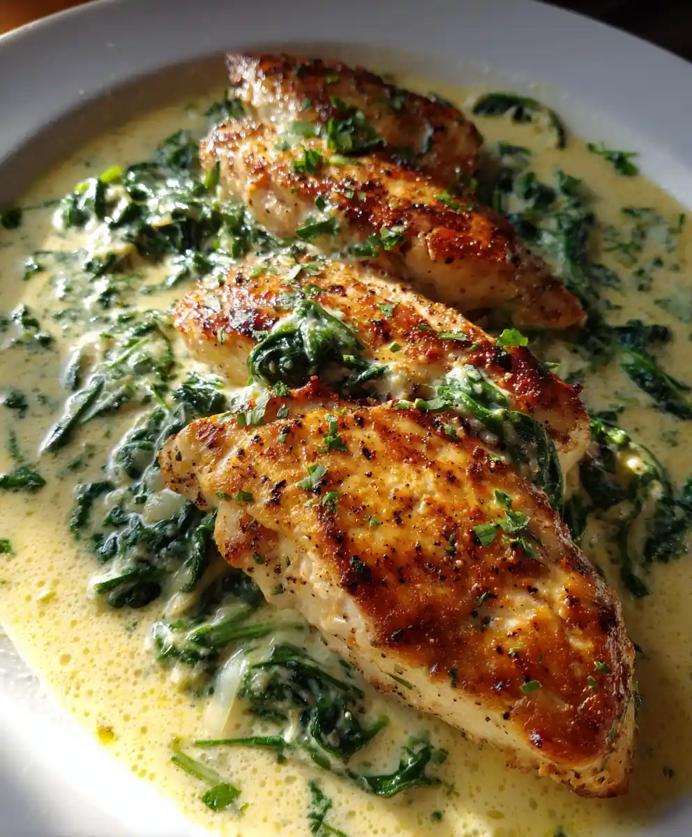 chicken florentine recipe With Emerald Spinach Cream