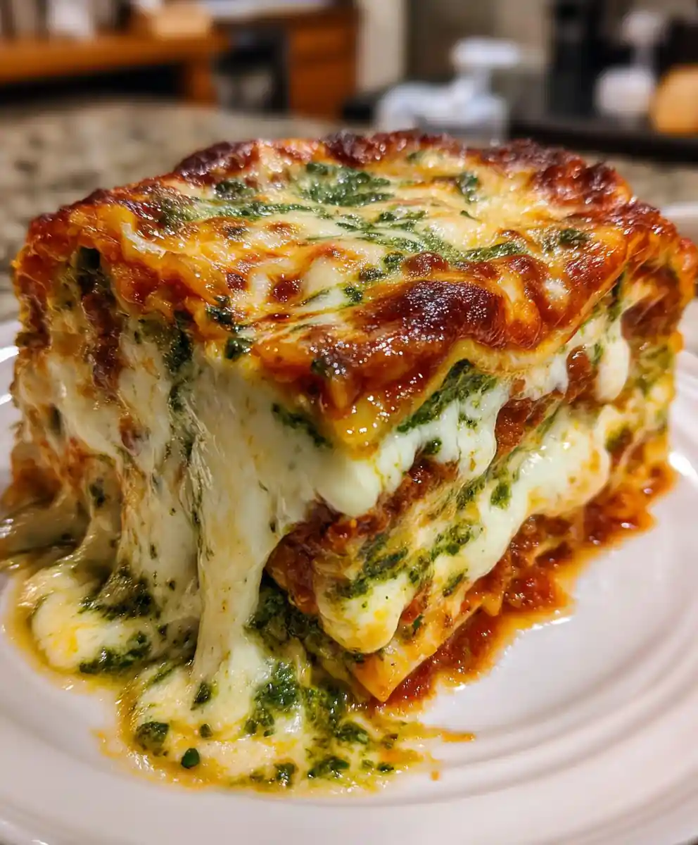 Classic Lasagna Recipe With Spinach Pesto Marbling 7 classic lasagna recipe With Spinach Pesto Marbling