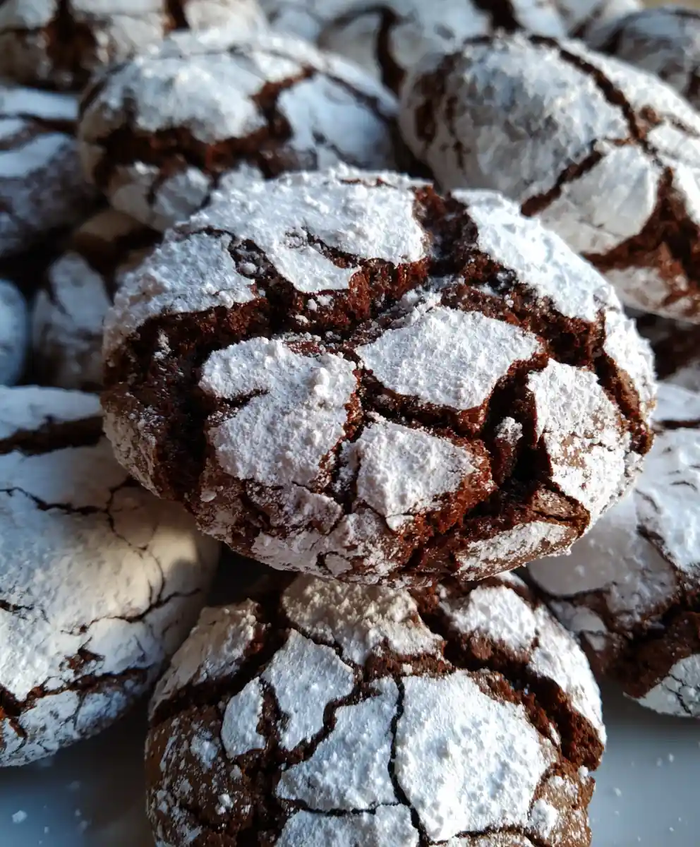 crinkle cookies recipe With Powdered Sugar Contrast