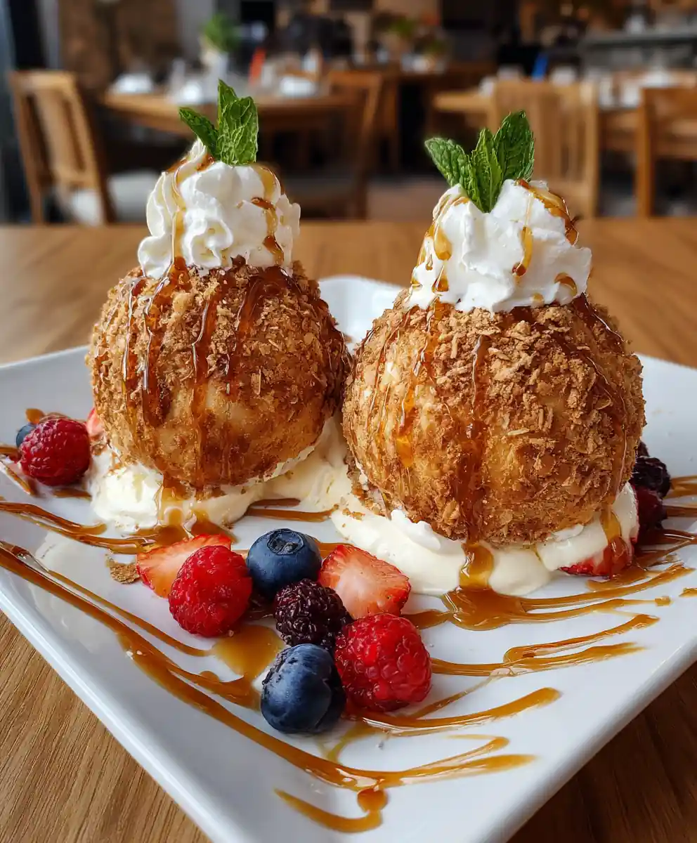 fried ice cream recipe With Cinnamon Sugar Crust