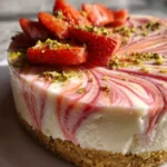 Healthy Cheesecake Recipe Strawberry Ribbon Cheesecake With Pistachio Crust 1761398935.3076136