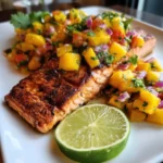 Jerk Salmon Recipe Charred Jerk Salmon With Mango Salsa 1761517223.882528