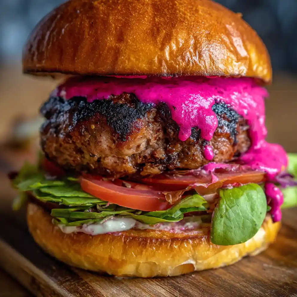 Lamb Burger Recipe With Beet Tzatziki Stain 4 Lamb Burger Recipe With Beet Tzatziki Stain 1760776167.136553