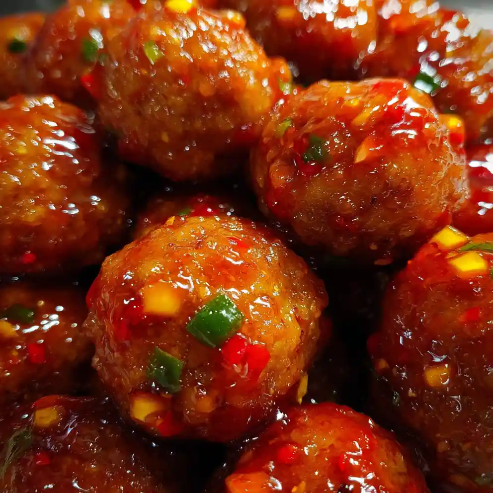 Party Meatballs Recipe Sweet Chili Party Meatballs With Pepper Confetti 6 party meatballs recipe Sweet Chili Party Meatballs With Pepper Confetti