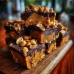 Peanut Butter Fudge Recipe With Cocoa Top And Peanut Crunch 1761847304.7242413