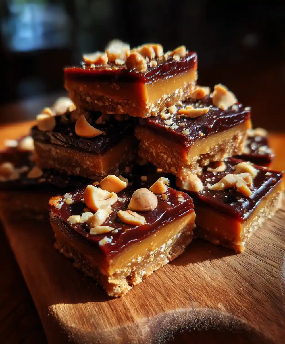 peanut butter fudge recipe with Cocoa Top and Peanut Crunch