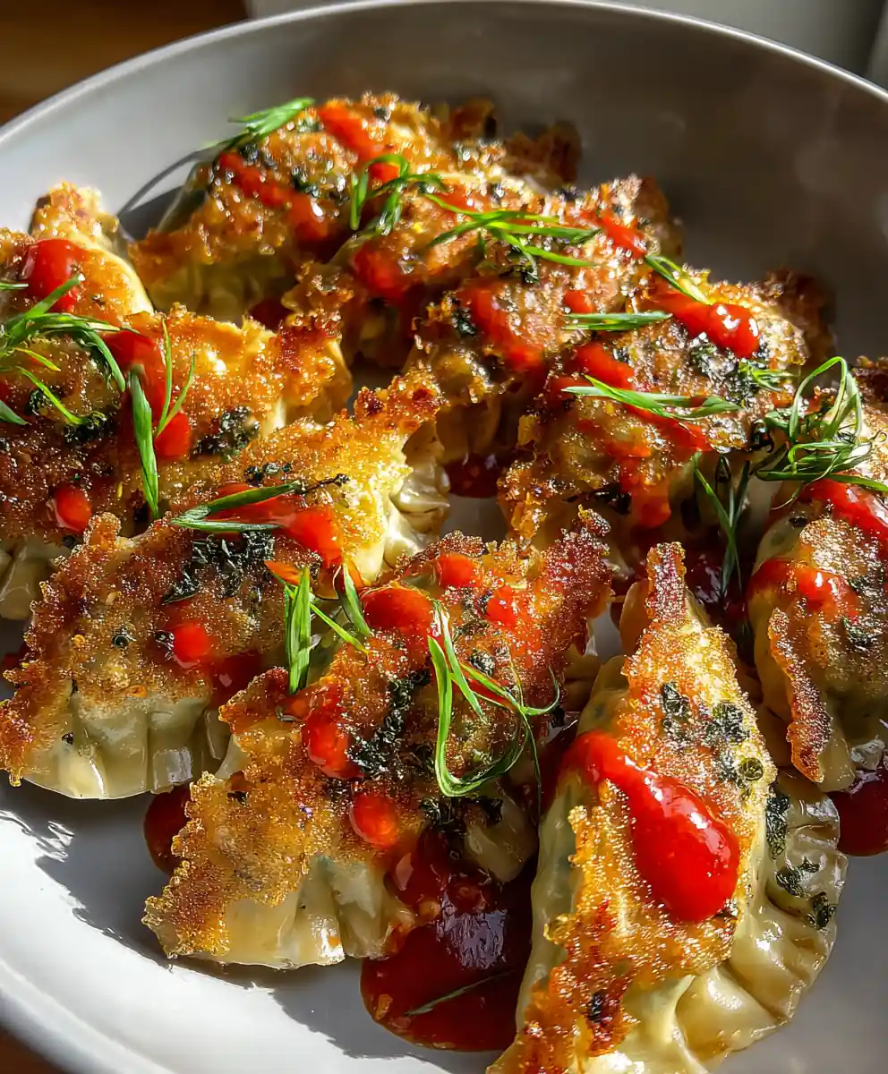 pot stickers recipe Red-Chile Crisp Pot Stickers With Scallion Paint