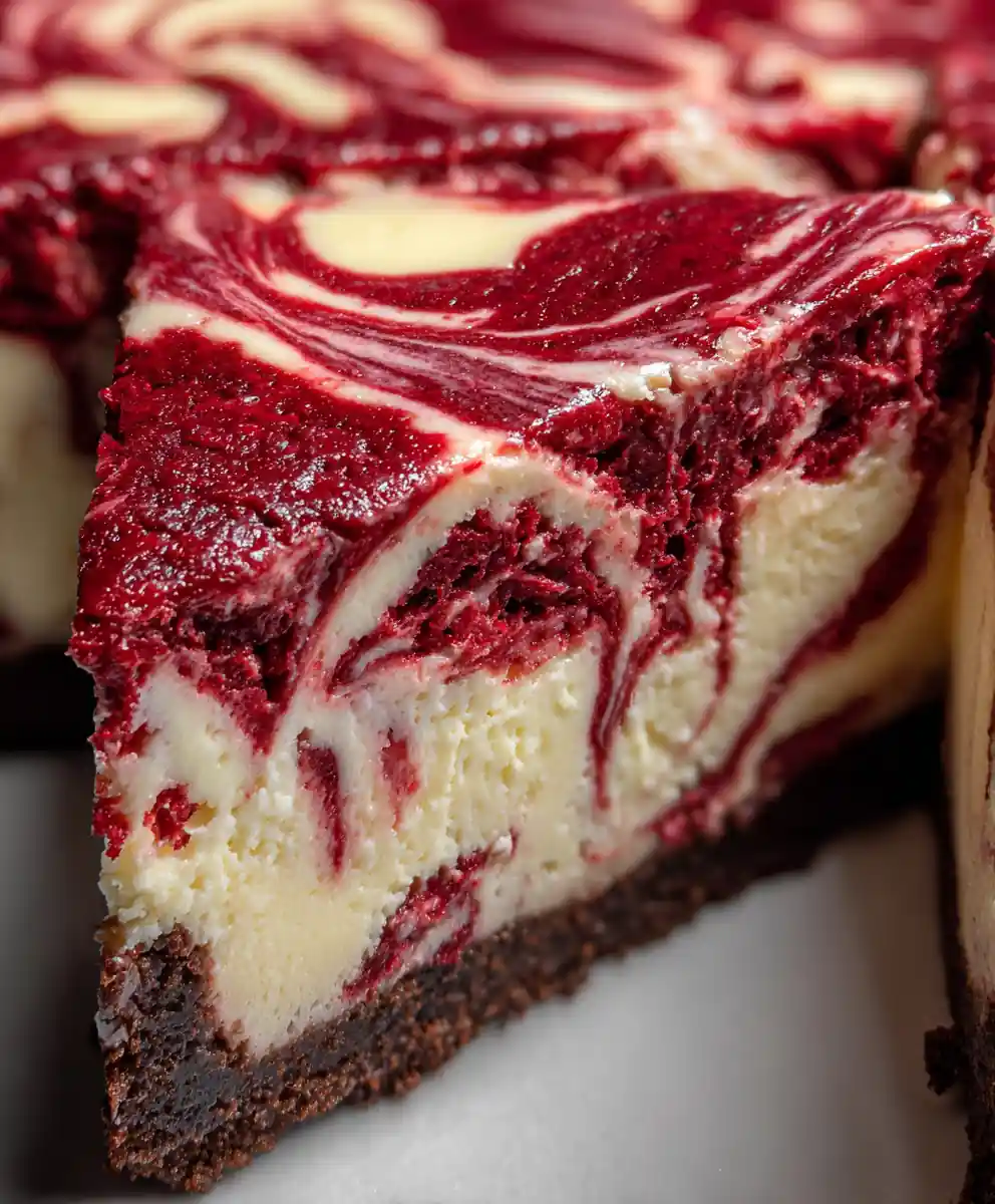 red velvet cheesecake recipe With Cream Cheese Swirl