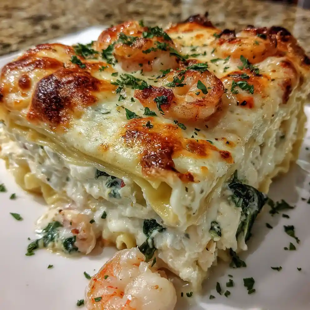 Seafood Lasagna Recipe With Spinach Alfredo Marbling 6 seafood lasagna recipe With Spinach Alfredo Marbling