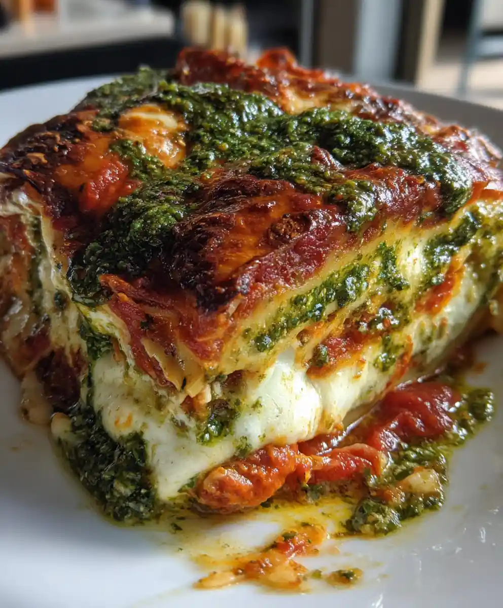 simple lasagna recipe With Basil Pesto Veins