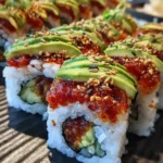 Spicy Tuna Roll Recipe Fire Red Spicy Tuna Roll With Avocado Fans 1761419698.860963