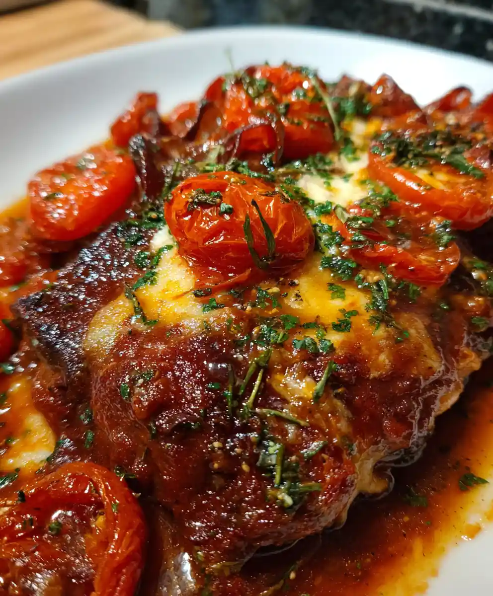 Steak Pizzaiola Recipe With Roasted Tomato Shards 7 steak pizzaiola recipe With Roasted Tomato Shards