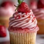 Strawberry Cupcake Recipe With Rosy Jam Core 1760779529.98635