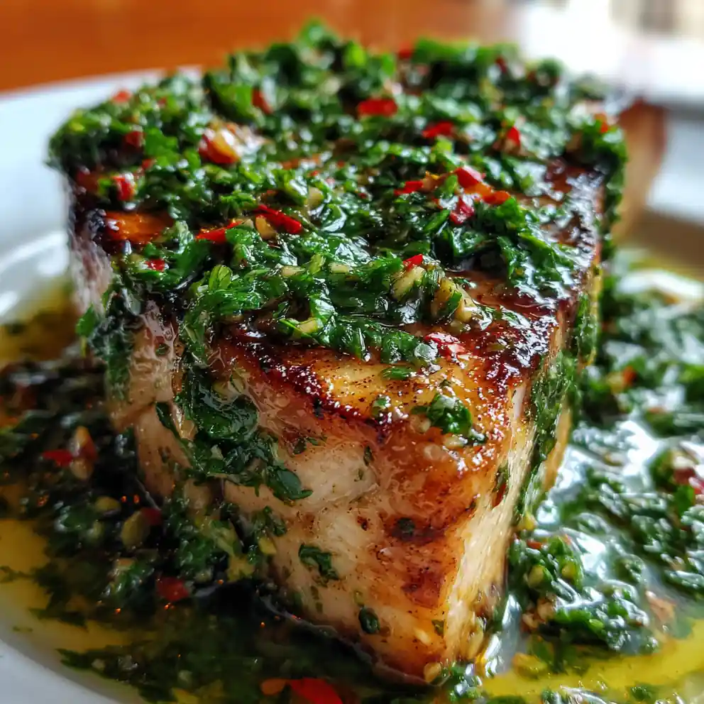 Swordfish Steak Recipe With Chimichurri Green Brush 1760778813.712136