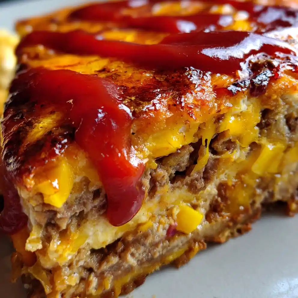 Taco Pie Recipe With Red Enchilada Drizzle 1760289720.4610732