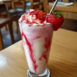 Vanilla Milkshake Recipe With Strawberry Ribbon Swirl 1760781293.2324703