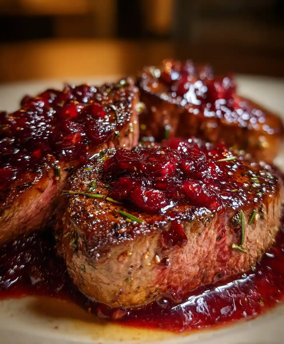 venison steak recipe Cranberry-Pepper Venison Steak With Herb Butter