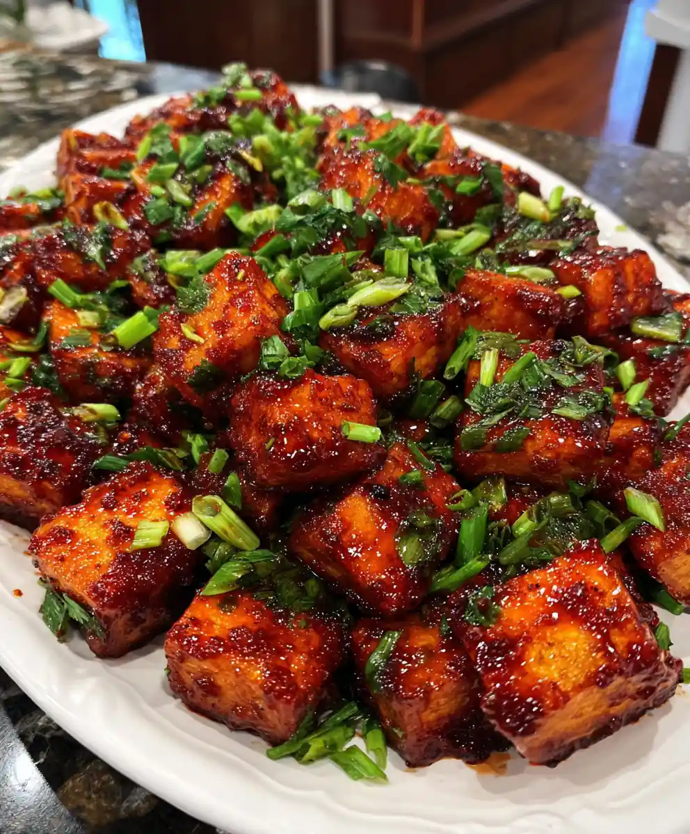 Baked Tofu Recipe Gochujang Glaze With Scallions 7 baked tofu recipe Gochujang Glaze With Scallions