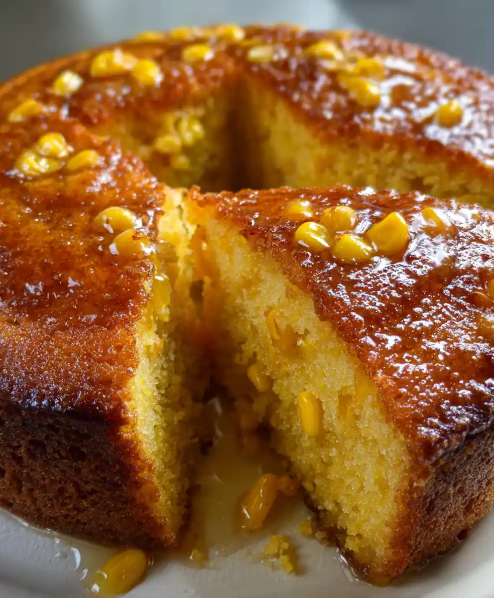 best cornbread recipe Honey Brush With Corn Kernel Speckles