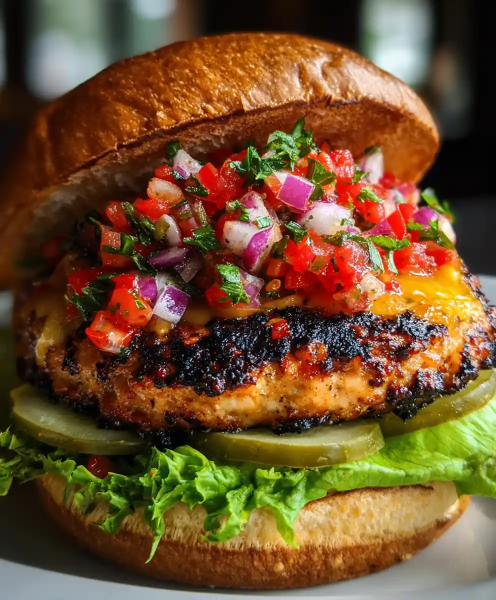 best turkey burger recipe Charred Patties With Tomato Relish