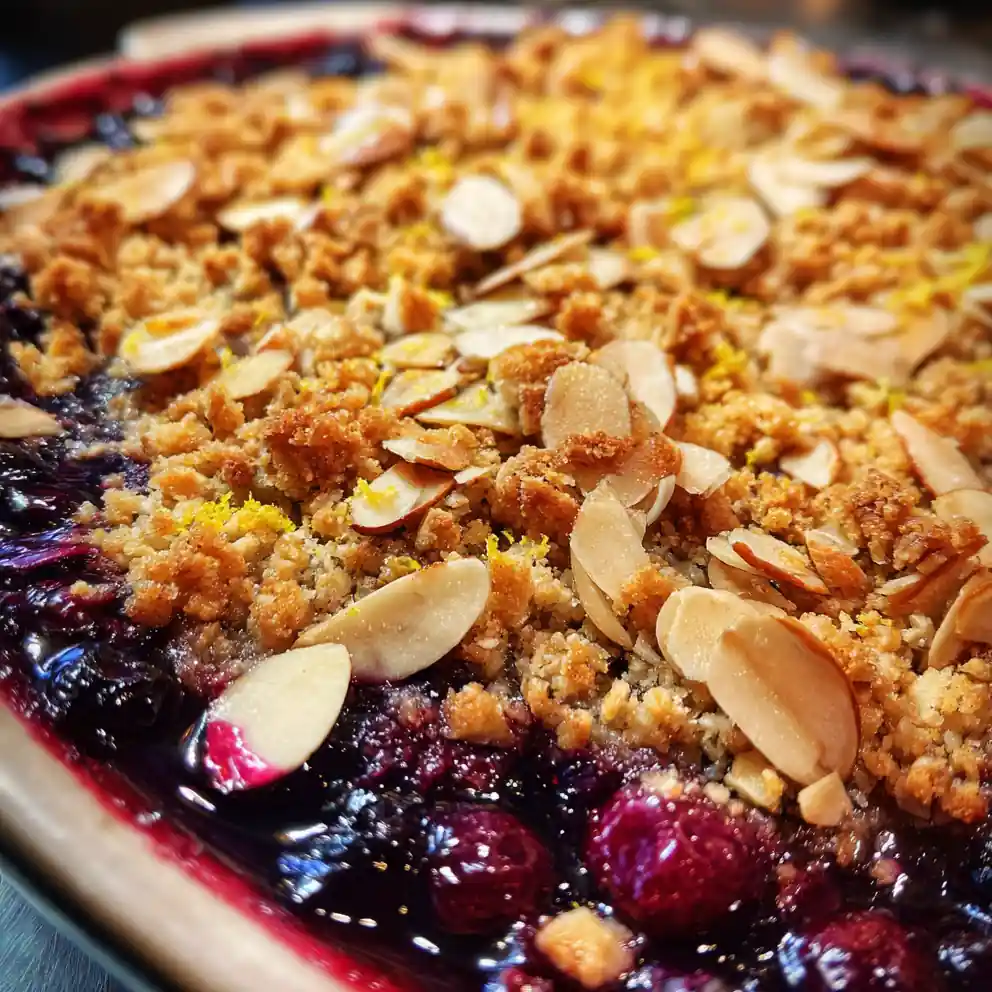 Blueberry Crisp Recipe Lemon Zest Crumble With Almonds 4 Blueberry Crisp Recipe Lemon Zest Crumble With Almonds 1762497656.3061097