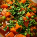 Chicken And Dumplings Recipe Carrot Pea Stew With Parsley Drops 1762468349.872132