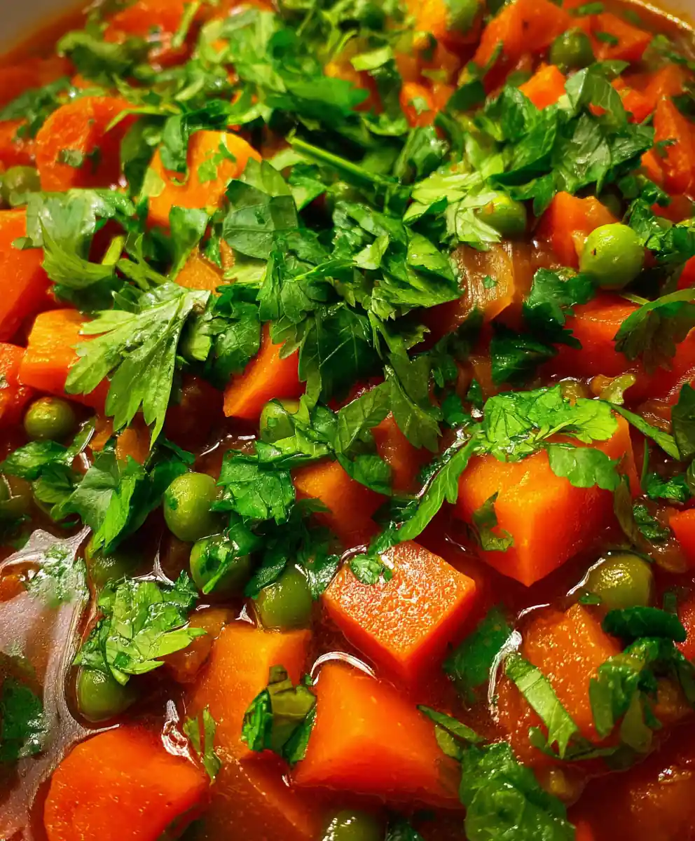 chicken and dumplings recipe Carrot Pea Stew With Parsley Drops