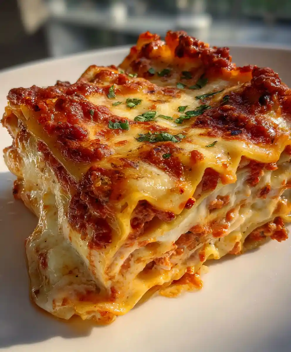lasagna recipe Roasted Red Pepper Layered Pan