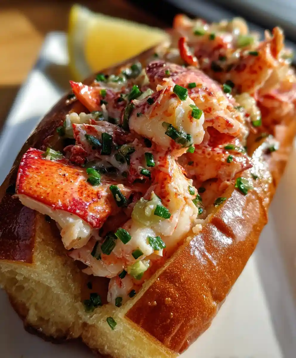lobster rolls recipe Lemon Butter With Chive Confetti