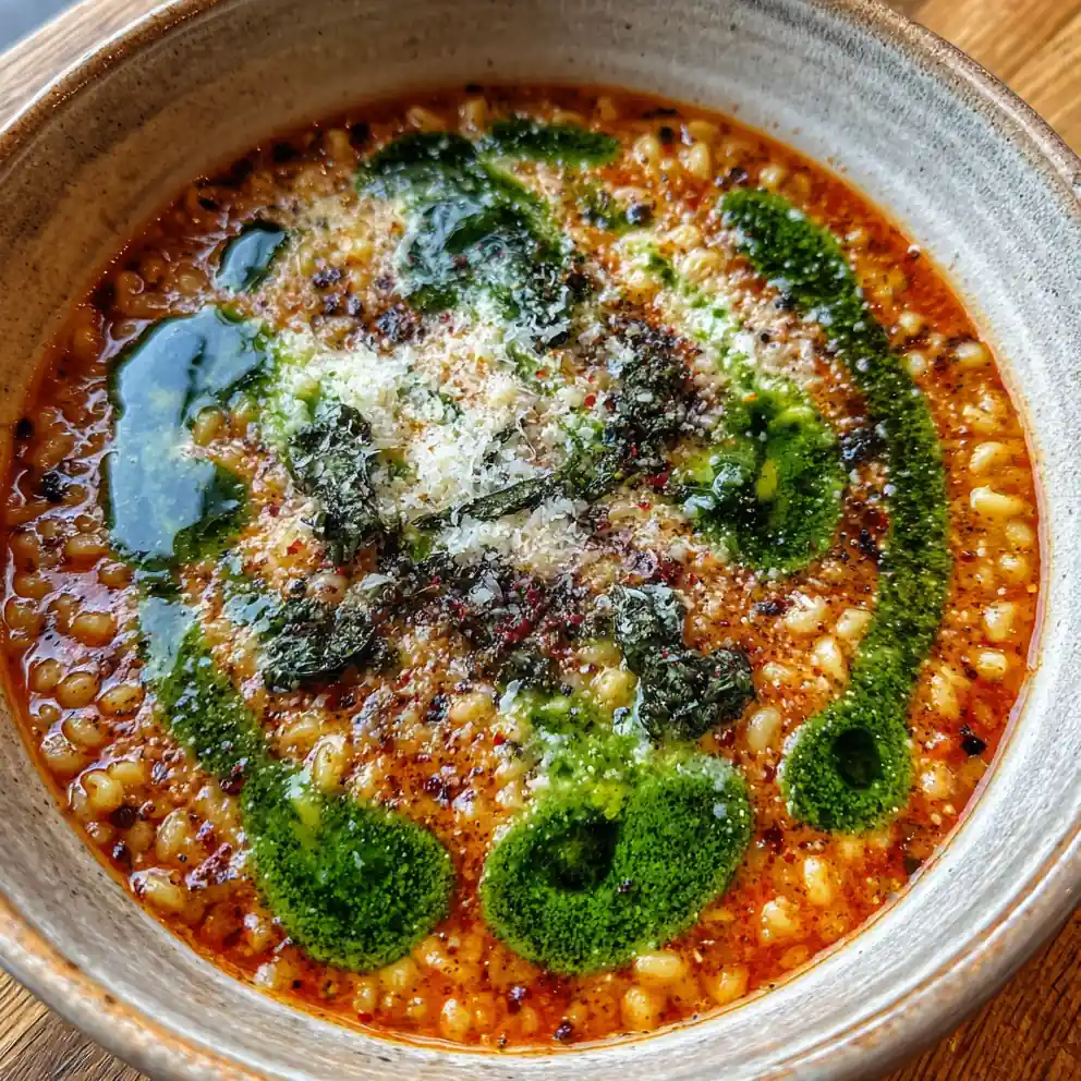 Pastina Recipe Tomato Butter Broth With Basil Oil 1762477337.1499407