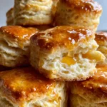 Sourdough Biscuit Recipe Honey Brushed Flaky Rounds 1762688421.4476364